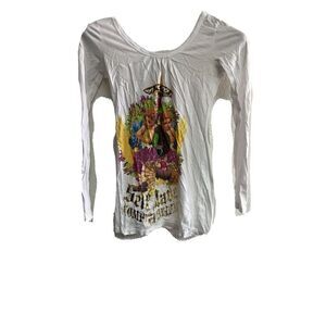 Paco Chicano Christian Audigier top Women S Compton Rare graphic